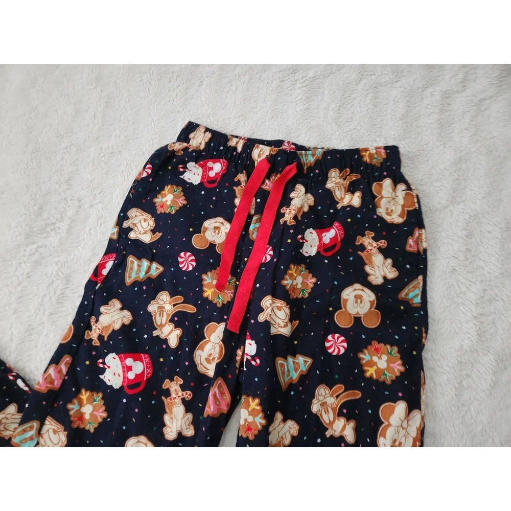 Old Navy x Disney Mickey Mouse Christmas Flannel Pajama Pants Women's Size XS...
